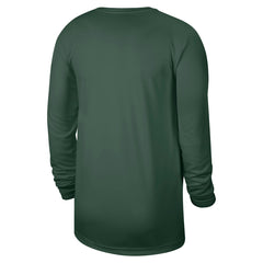 NBA Milwaukee Bucks 2025/26 On-Court Flare Dri-FIT Practice Long Sleeve Tri-Blend T-Shirt