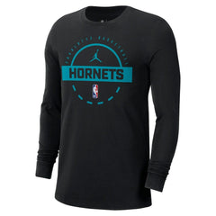 NBA Charlotte Hornets Jordan Brand Authentic Long Sleeve Practice T-Shirt