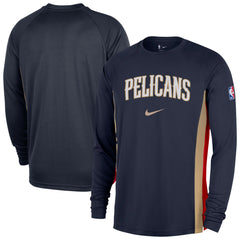 NBA New Orleans Pelicans 2025/26 Authentic Pre-Game Legend Dri-FIT Long Sleeve Shooting Shirt