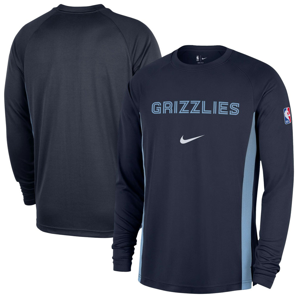 NBA Memphis Grizzlies 2025/26 Authentic Pre-Game Legend Dri-FIT Long Sleeve Shooting Shirt