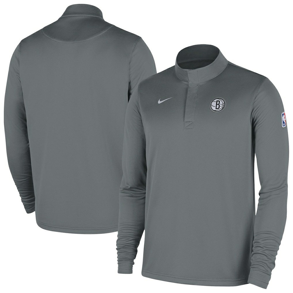 NBA Brooklyn Nets 2025/26 Authentic Coaches Quarter-Zip Dri-Fit Top