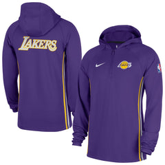 NBA Los Angeles Lakers Authentic On Court Zone Quarter-Zip Dri-FIT Hoodie Jacket