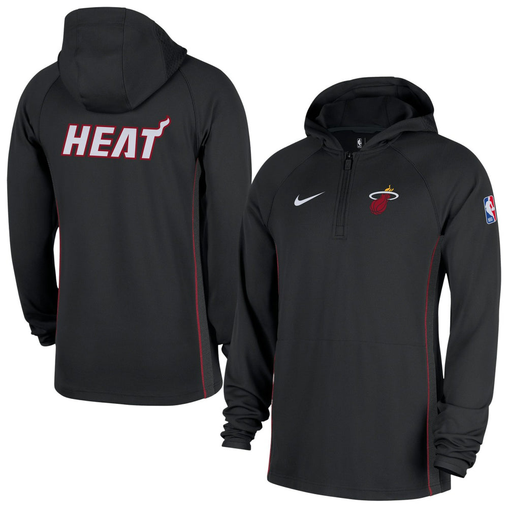 NBA Miami Heat Authentic On Court Zone Quarter-Zip Dri-FIT Hoodie Jacket