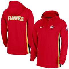 NBA Atlanta Hawks Authentic On Court Zone Quarter-Zip Dri-FIT Hoodie Jacket