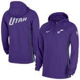 NBA Utah Jazz Authentic On Court Zone Quarter-Zip Dri-FIT Hoodie Jacket