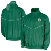 NBA Boston Celtics Courtside Windrunner Woven Half-Zip Hooded Jacket