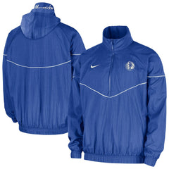 NBA Dallas Mavericks Courtside Windrunner Woven Half-Zip Hooded Jacket sale