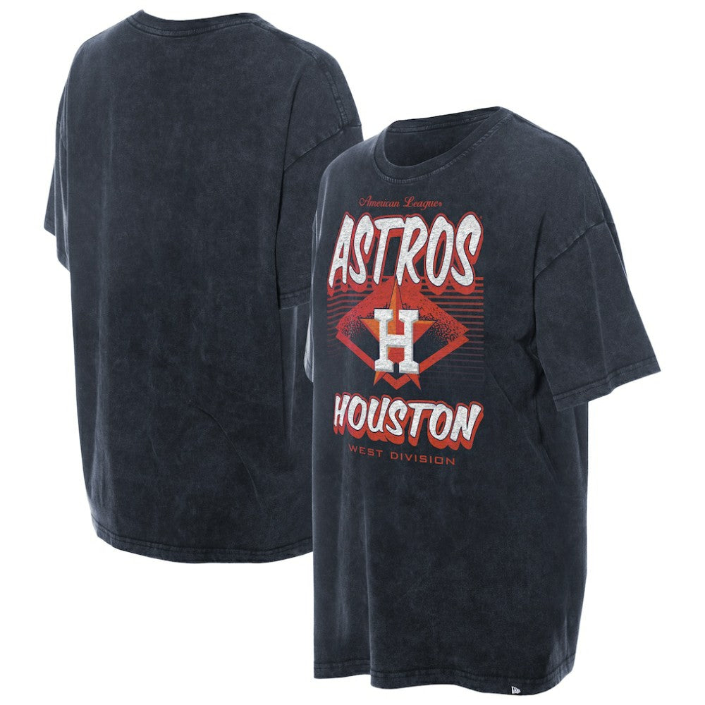 MLB Houston Astros New Era Women's Mineral Wash Oversized T-Shirt