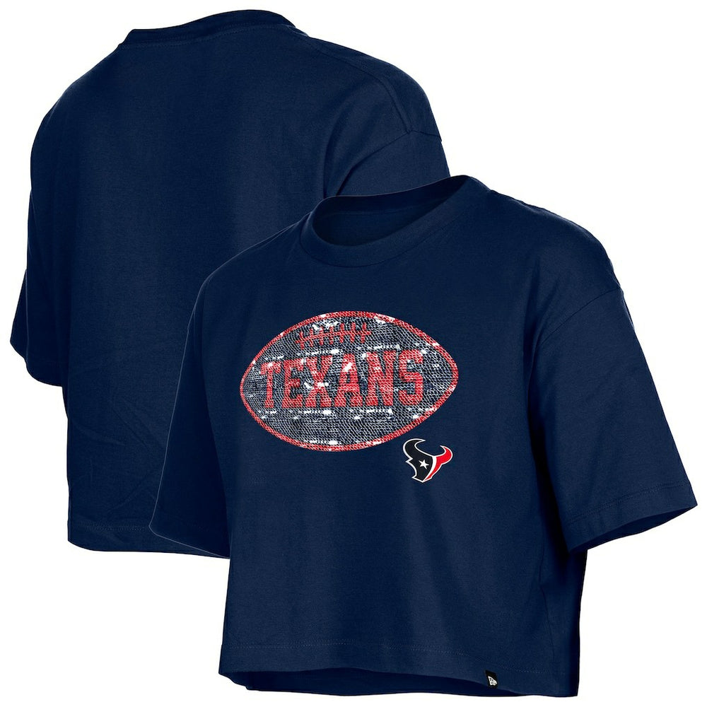 Girl's Flip Sequin Boxy T-Shirt - Houston Texans