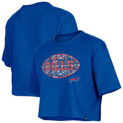 Girl's Flip Sequin Boxy T-Shirt - Buffalo Bills