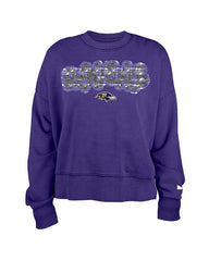 Girl's Flip Sequin Sweatshirt - Baltimore Ravens