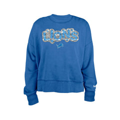 Girl's Flip Sequin Sweatshirt - Detroit Lions