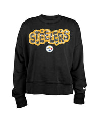 Girl's Flip Sequin Sweatshirt - Pittsburgh Steelers
