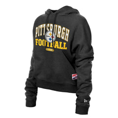 Women's Throwback Boxy Hoodie Sweatshirt - Pittsburgh Steelers