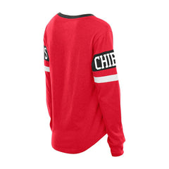 Women's Throwback Lace-Up Long-Sleeve T-Shirt - Kansas City Chiefs