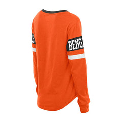 Women's Throwback Lace-Up Long-Sleeve T-Shirt - Cincinnati Bengals