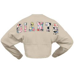 MLB San Francisco Giants Fanatics Women's Floral Preppy Cropped Long Sleeve T-Shirt