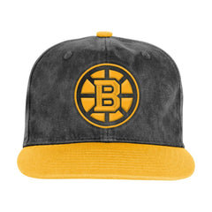 NHL Black/Gold Boston Bruins Outerstuff Youth True Retro Deadstock Adjustable Hat