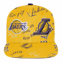 NBA Los Angeles Lakers Outerstuff Youth Street Hooper Allover Print Snapback Hat
