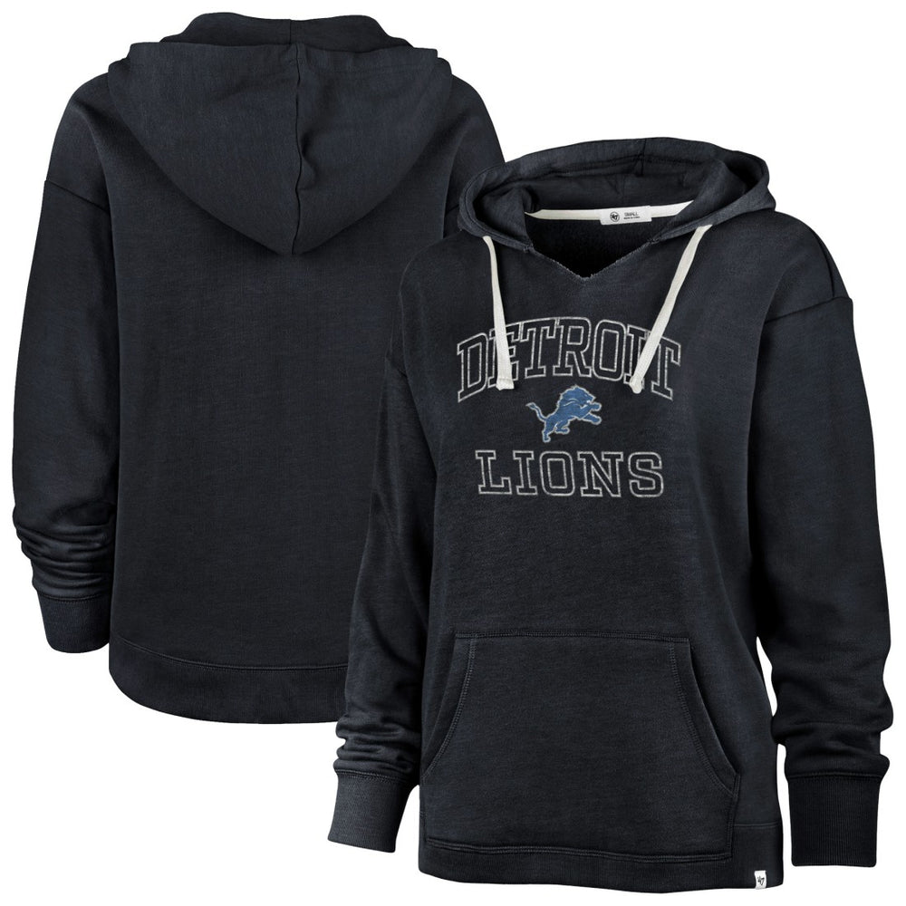 '47 Women's Plus Size Clarity Kennedy Pullover Hoodie - Detroit Lions