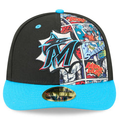 MLB Miami Marlins New Era 2025 MLB Diamond Hero Edition Low Profile 59FIFTY Fitted Hat