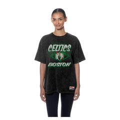 NBA Boston Celtics Women's Throwback Mineral Wash Oversized T-Shirt