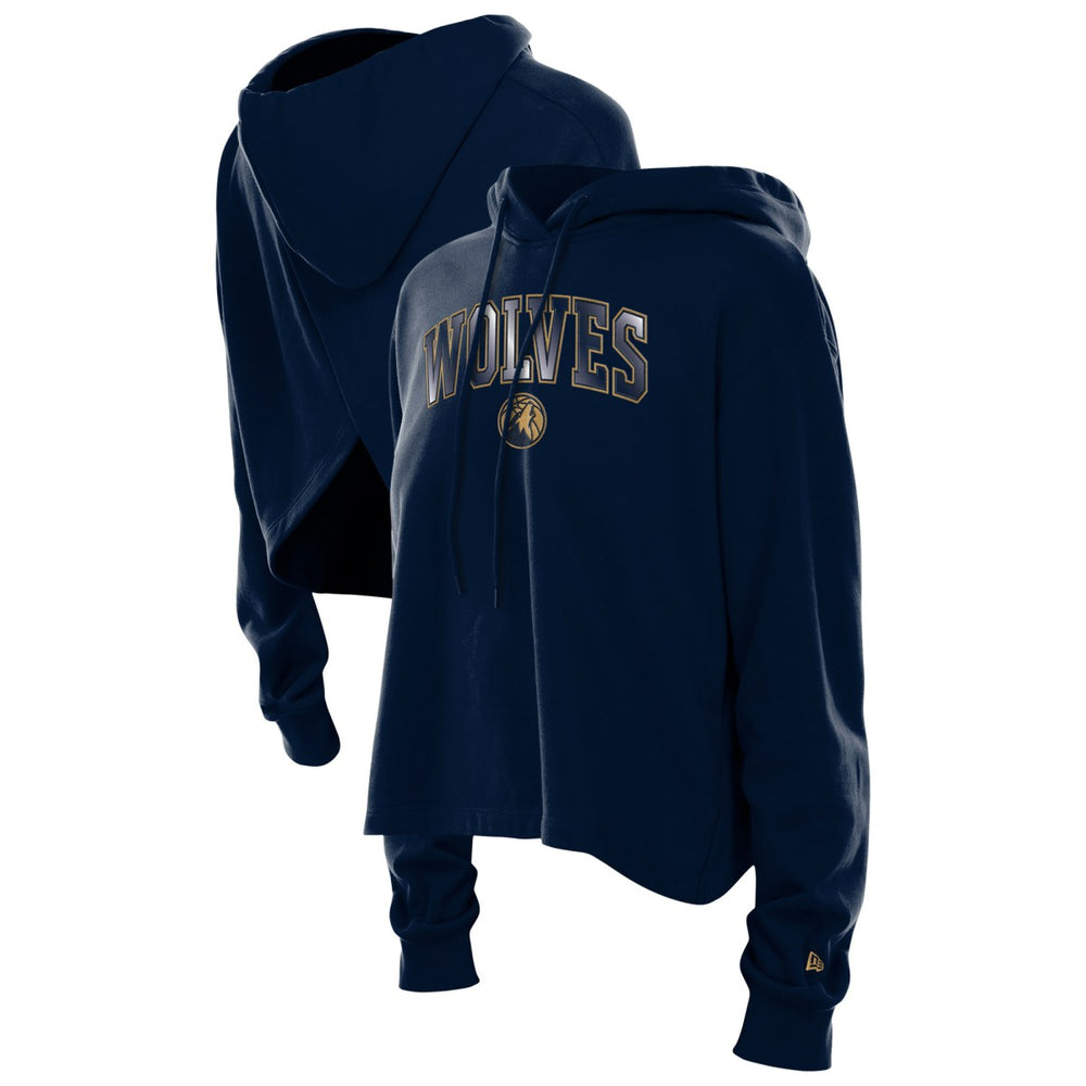 NBA Minnesota Timberwolves Women's Glam Game Open Back Hoodie