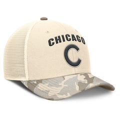MLB Chicago Cubs Nike Camo Natural Pack Rise Adjustable Trucker Hat