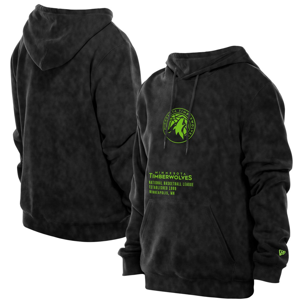 NBA Minnesota Timberwolves Sport Night Mineral Wash Pullover Hoodie