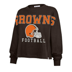 '47 Women's Outreach City Oversized Long Sleeve T-Shirt - Cleveland Browns