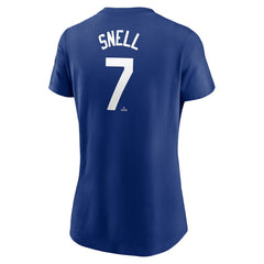MLB Blake Snell Los Angeles Dodgers Nike Women's Cooperstown Collection Fuse Name & Number T-Shirt