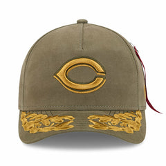 MLB Cincinnati Reds New Era x Alpha Industries A-Frame 9FORTY Adjustable Hat