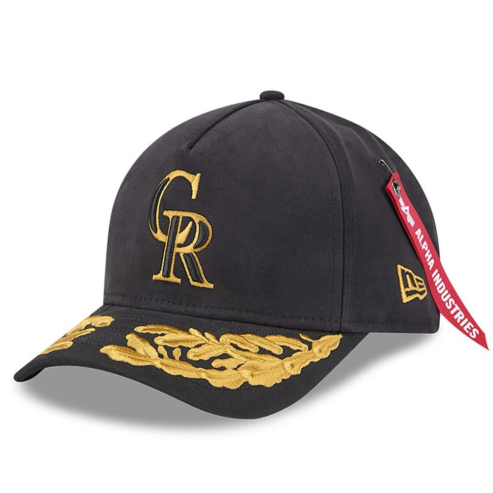MLB Colorado Rockies New Era x Alpha Industries A-Frame 9FORTY Adjustable Hat