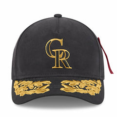 MLB Colorado Rockies New Era x Alpha Industries A-Frame 9FORTY Adjustable Hat