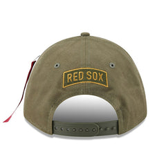 MLB Boston Red Sox New Era x Alpha Industries A-Frame 9FORTY Adjustable Hat