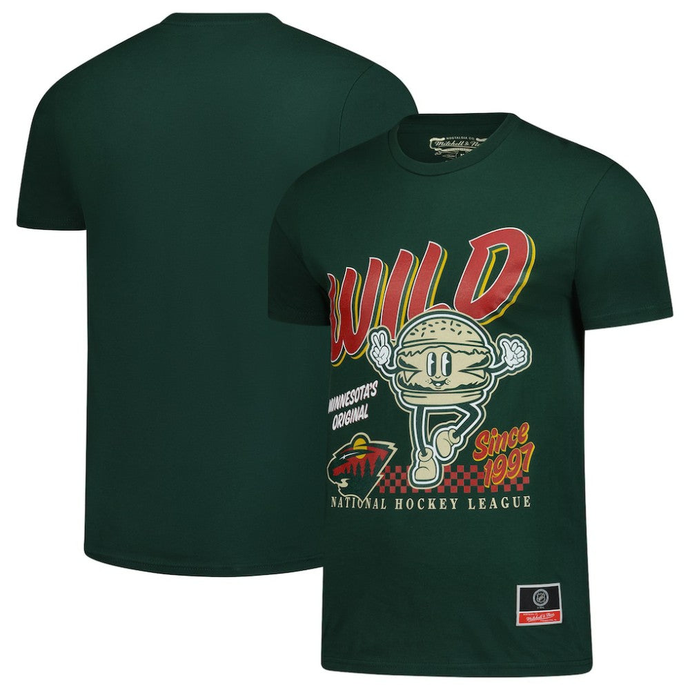 NHL Green Minnesota Wild Mitchell & Ness Local Food T-Shirt