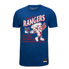 NHL Blue New York Rangers Mitchell & Ness Local Food T-Shirt
