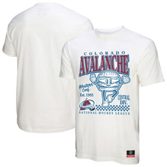 NHL White Colorado Avalanche Mitchell & Ness Local Food T-Shirt
