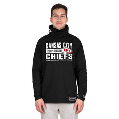 Functional Fandom Balaclava Helmet Stripe Tri-Blend Hoodie - Kansas City Chiefs