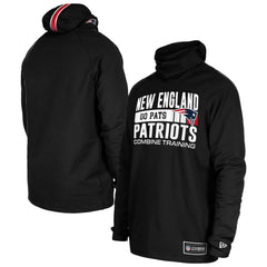 Functional Fandom Balaclava Helmet Stripe Tri-Blend Hoodie - New England Patriots