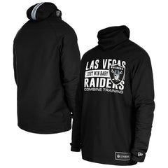 Functional Fandom Balaclava Helmet Stripe Tri-Blend Hoodie - Las Vegas Raiders