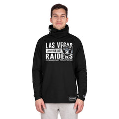 Functional Fandom Balaclava Helmet Stripe Tri-Blend Hoodie - Las Vegas Raiders