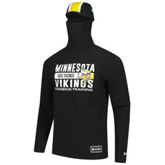 Functional Fandom Balaclava Helmet Stripe Tri-Blend Hoodie - Minnesota Vikings