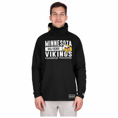 Functional Fandom Balaclava Helmet Stripe Tri-Blend Hoodie - Minnesota Vikings