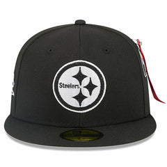 x Alpha Industries 59FIFTY Fitted Hat - Pittsburgh Steelers