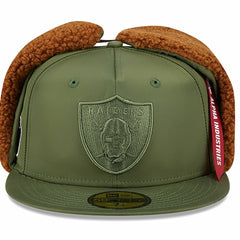 x Alpha Industries Dog Ears 59FIFTY Fitted Hat - Las Vegas Raiders