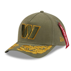 x Alpha Industries A-Frame 9FORTY Adjustable Hat - Washington Commanders