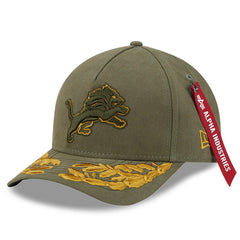 x Alpha Industries A-Frame 9FORTY Adjustable Hat - Detroit Lions