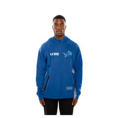 Combine Authentic Raglan Scuba Full-Zip Hoodie - Detroit Lions