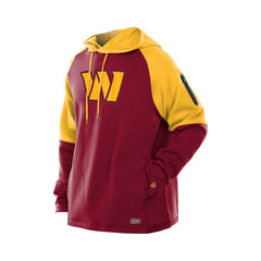 Combine Authentic Color Block Raglan Pullover Hoodie - Washington Commanders